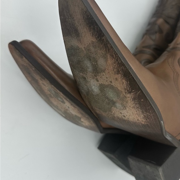 Brown Leather Western Boots - Picture 7 of 7